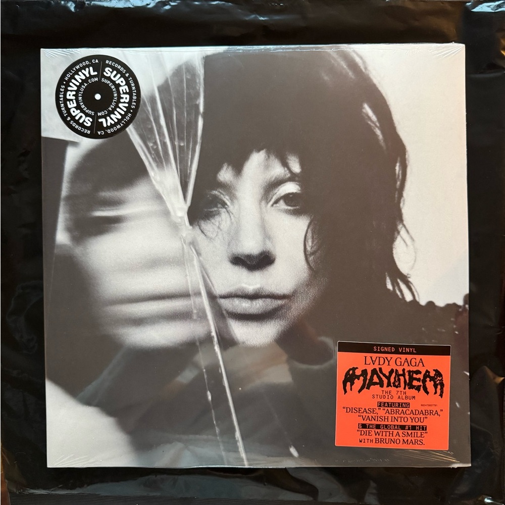 SIGNED - NEW IN SEAL - Lady Gaga MAYHEM Vinyl